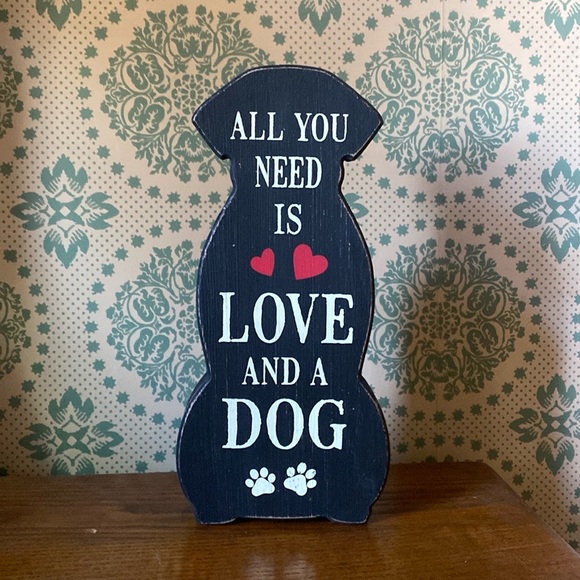 sixtrees Other - 🎉HP “All you need is love and a dog” wood sign by Quill to Paper by Sixtrees.